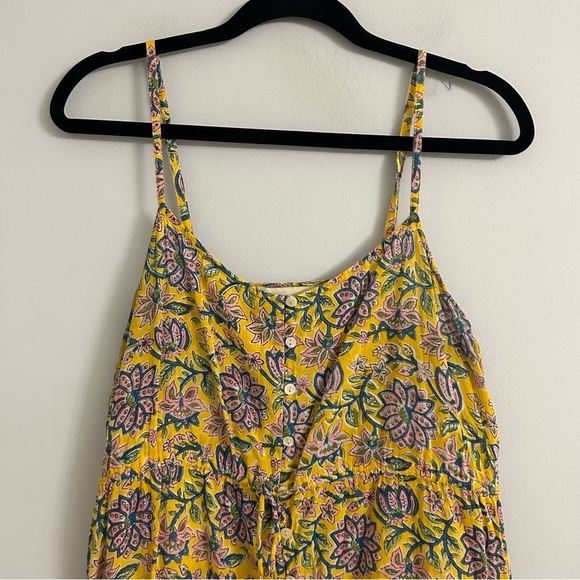 Cleobella Mindy Yellow Floral Printed Midi Dress - Picture 3 of 6